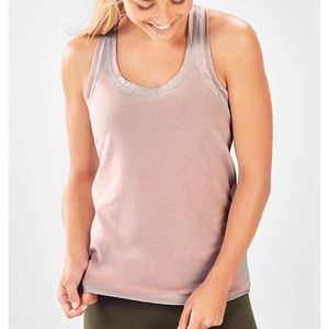 Fabletics Laurel Tank - Pink & Silver